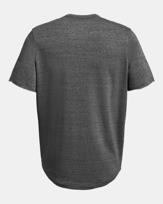 Men's UA Rival Terry Colorblock Short Sleeve in Gray image number 3